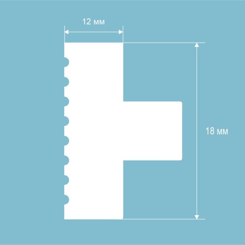 Молдинг под покраску Cosca Decor MX054 2000×18×12