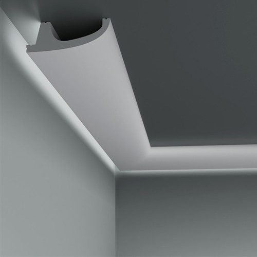 Плинтус под покраску с подсветкой Европласт 6.53.701 2000×90×31 Плинтус под покраску с подсветкой Европласт 6.53.701 2000×90×31