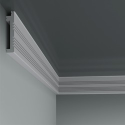 Плинтус под покраску с подсветкой Европласт 6.53.705 2000×90×18