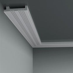 Плинтус под покраску с подсветкой Европласт 6.53.705 2000×90×18