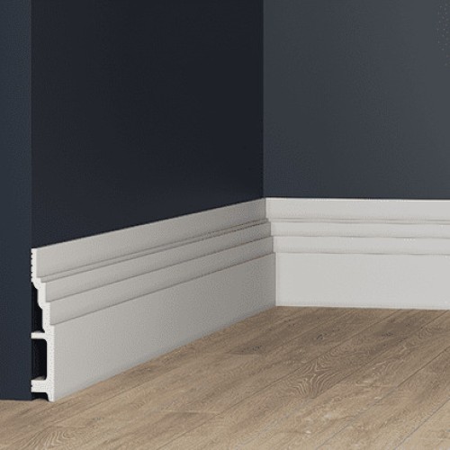 Плинтус под покраску Европласт 6.53.802 2000×160×25