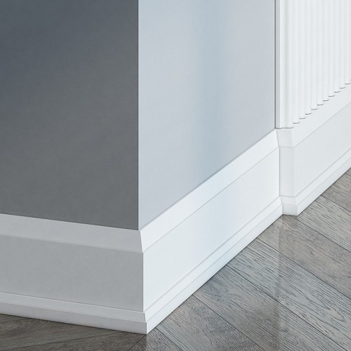 Плинтус под покраску Европласт 6.53.808 2000×160×23