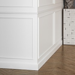 Плинтус под покраску Европласт U.6.53.119 2000×100×16