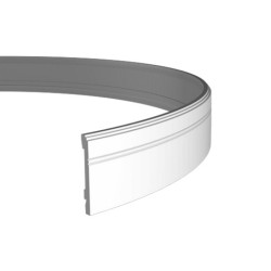 Плинтус под покраску гибкий Европласт 1.53.103 2000×109×14