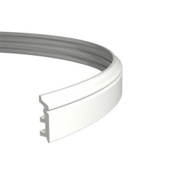 Плинтус под покраску гибкий Европласт 1.53.107 2000×80×22