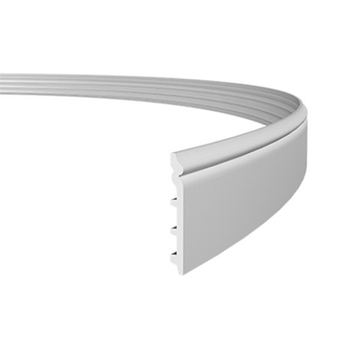 Плинтус под покраску гибкий Европласт 1.53.110 2000×138×19