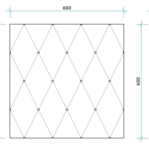 Стеновая панель под покраску Европласт 1.59.004 600×600×19