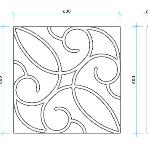 Стеновая панель под покраску Европласт 1.59.005 600×600×20