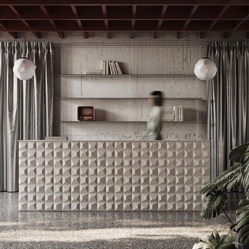 Стеновая панель 3D под покраску Европласт По 0.25 1.59.902 450×225×23 Стеновая панель 3D под покраску Европласт По 0.25 1.59.902 450×225×23