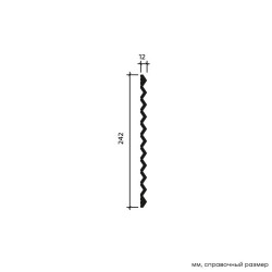 Стеновая панель под покраску Европласт Айсберг 6.59.104 2000×242×12