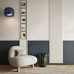 Стеновая панель под покраску Европласт Прямоугольный меандр U.6.59.106 2000×252×10