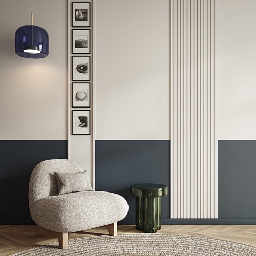 Стеновая панель под покраску Европласт Прямоугольный меандр U.6.59.106 2000×252×10