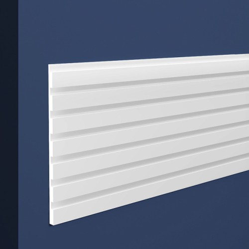 Стеновая панель под покраску Европласт Прямоугольный меандр U.6.59.106 2000×252×10