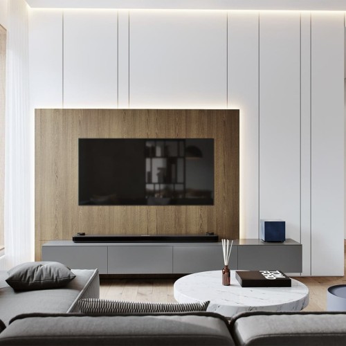 Профиль алюминиевый теневой разделительный Decaro D008A Black черный 3000×10×10