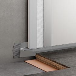 Плинтус алюминиевый теневой Modern Decor Серебристый 67-55-49 2500×36,5×16