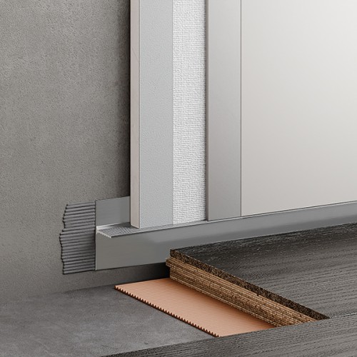 Плинтус алюминиевый теневой Modern Decor Серебристый 67-55-49 2500×36,5×16