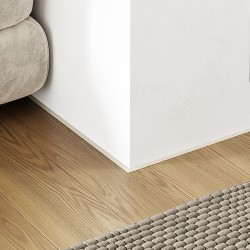 Микроплинтус алюминиевый Modern Decor RAL 9001 Кремово-белый 28-35-47 2500×6×11