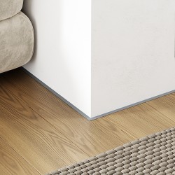 Микроплинтус алюминиевый Modern Decor RAL 7045 Серый Телегрей 1 65-20-43 2500×6×11