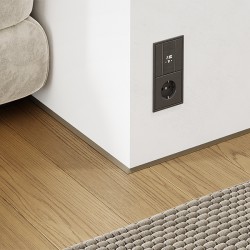 Микроплинтус алюминиевый Modern Decor Шампань 13-29-45 2500×6×11