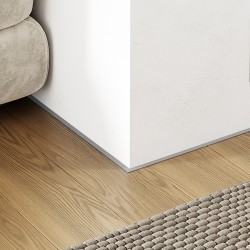 Микроплинтус алюминиевый Modern Decor Серебро 16-65-72 2500×6×11