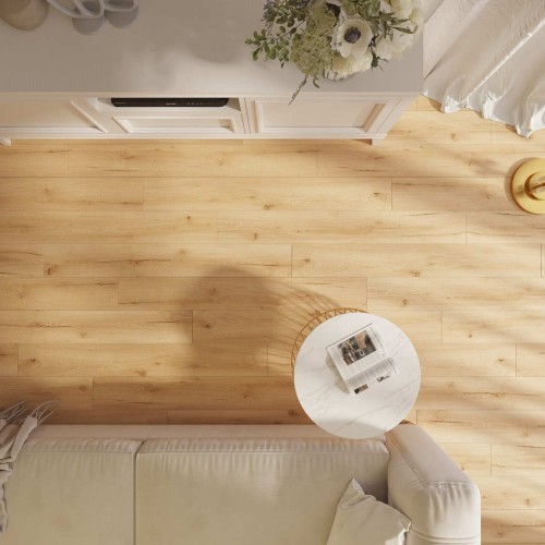 Кварцвиниловый SPC ламинат AlixFloor Natural Line Дуб Кремовый Рустикальный ALX1036-19А 1220×183×5