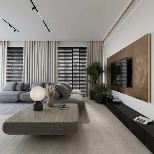 Кварцвиниловый SPC ламинат AlixFloor City Line Дуб Вельветовый Серый ALX1565-6 1220×183×5