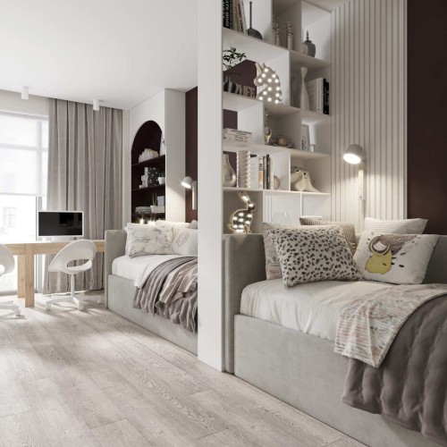 Кварцвиниловый SPC ламинат AlixFloor City Line Дуб Йоркширский Серый ALX1570-3 1220×183×5