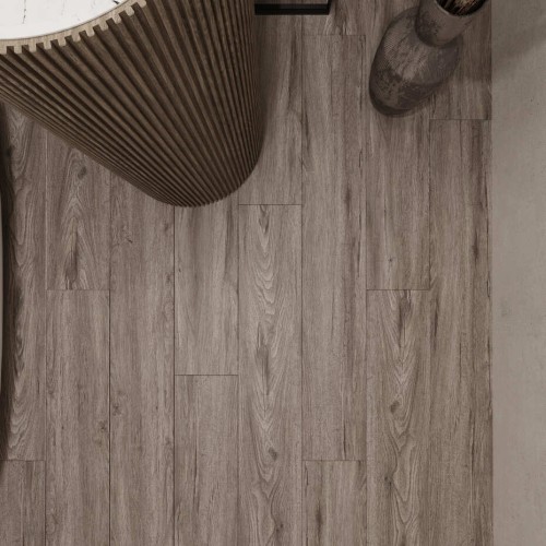 Кварцвиниловый SPC ламинат AlixFloor City Line Дуб Бергамо Серый ALX1071-3 1220×183×5