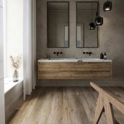 Кварцвиниловый SPC ламинат AlixFloor City Line Дуб Вельвет Коричневый ALX1034-1 1220×183×5