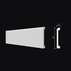 Плинтус под покраску гибкий Decor-Dizayn DD706-E 2000×80×13