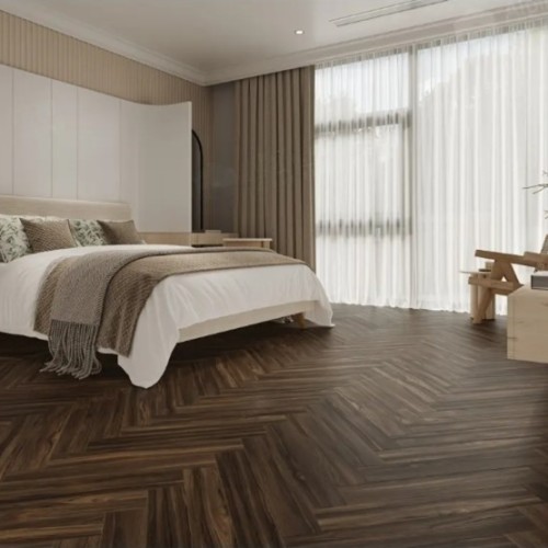 Ламинат Alpine Floor Herringbone 12 Орех Сицилия LF105-13 венгерская елка 600×100×12