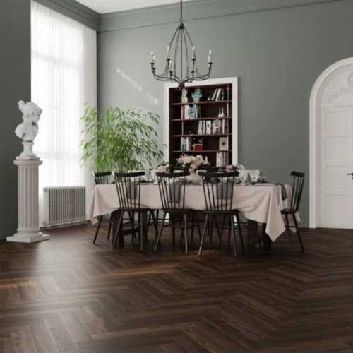 Ламинат Alpine Floor Herringbone 12 Дуб Абруццо LF105-14 венгерская елка 600×100×12