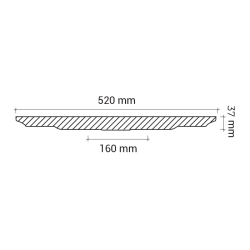 Потолочная розетка под покраску Европласт 1.56.002 52 см