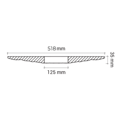Потолочная розетка под покраску Европласт 1.56.003 51,8 см