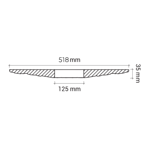 Потолочная розетка под покраску Европласт 1.56.003 51,8 см