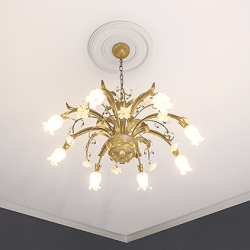 Потолочная розетка под покраску Европласт 1.56.004 43,6 см