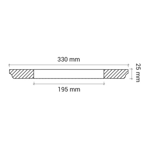 Потолочная розетка под покраску Европласт 1.56.006 33 см
