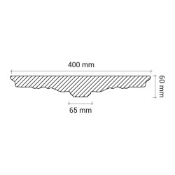 Потолочная розетка под покраску Европласт 1.56.007 40 см
