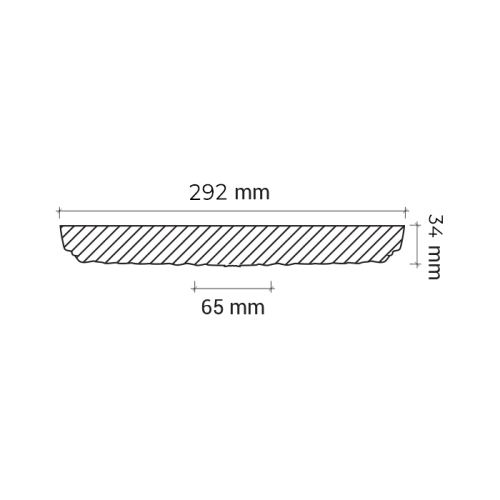 Потолочная розетка под покраску Европласт 1.56.009 29,2 см