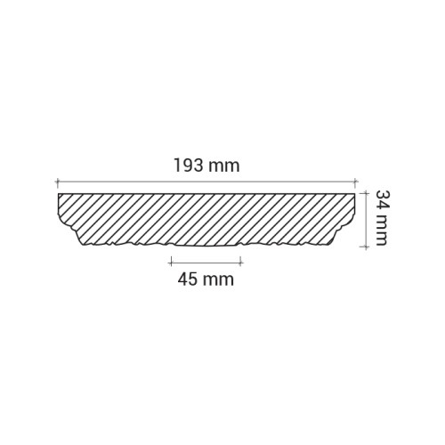 Потолочная розетка под покраску Европласт 1.56.010 19,3 см