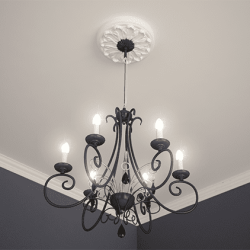 Потолочная розетка под покраску Европласт 1.56.010 19,3 см