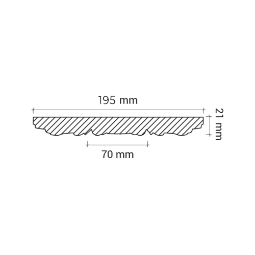 Потолочная розетка под покраску Европласт 1.56.011 19,5 см