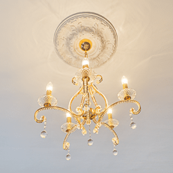 Потолочная розетка под покраску Европласт 1.56.021 48,7 см