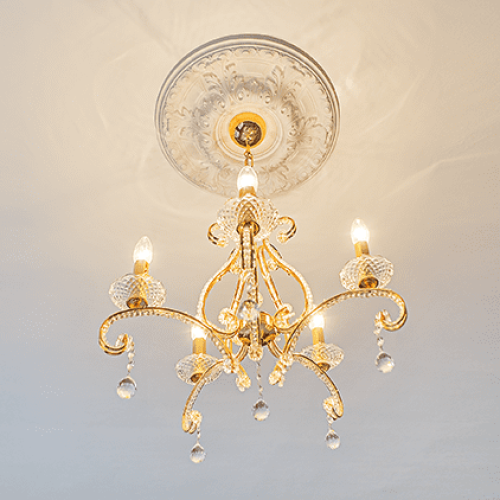 Потолочная розетка под покраску Европласт 1.56.021 48,7 см