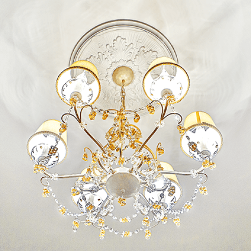 Потолочная розетка под покраску Европласт 1.56.022 52,3 см