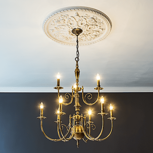 Потолочная розетка под покраску Европласт 1.56.025 81,9 см