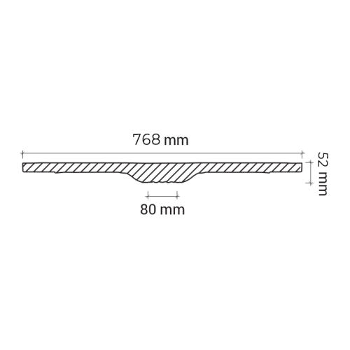 Потолочная розетка под покраску Европласт 1.56.026 76,8 см