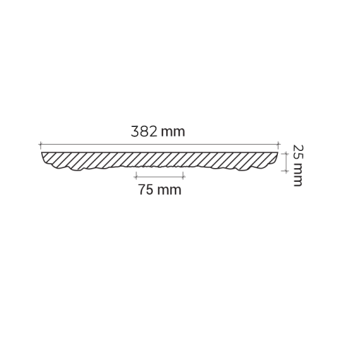 Потолочная розетка под покраску Европласт 1.56.027 38,2 см