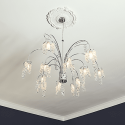 Потолочная розетка под покраску Европласт 1.56.027 38,2 см