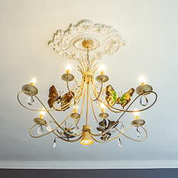 Потолочная розетка под покраску Европласт 1.56.029 76,7×52,9 см